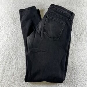 Uniqlo Jeans Men 34x34 Slim Straight Leg Black Stretch Mid Rise Wash Denim